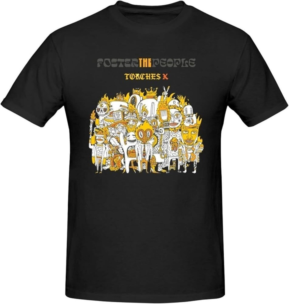 Foster The People Shirt Balck Cotton Tee